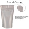 RIGHTPAK Stand Up Pouch Silver Matt 50 Pieces 19cm x