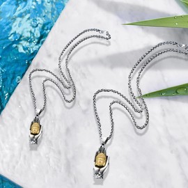 Buddha Necklace - 2pcs Buddha Necklace Pendant, Spiritual Necklace, Talisman Pendant, Buddha Necklace For Women And Man, Buddha Pendant In Stainless Steel With Charm Is Spiritual Awakening Jewelry