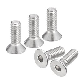 QUARKZMAN #8-32x1/2 Inch Flat Countersunk Socket Cap Screws 100 Pieces 304 Stainless Steel Hexagonal Socket Flat Head Screws Full Thread Countersunk Bolts