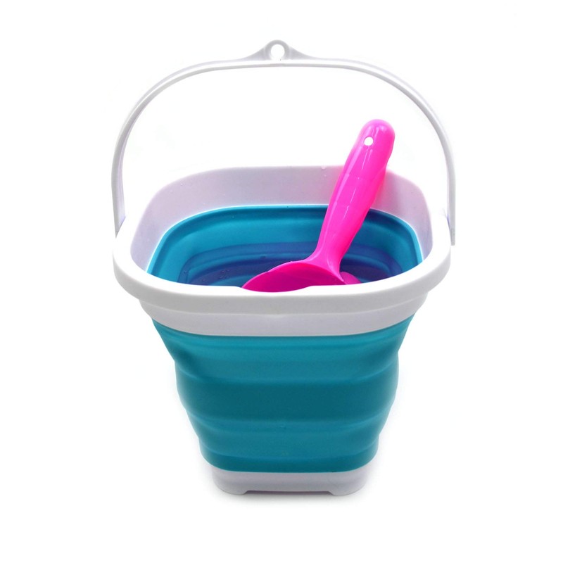 SAMMART 2.6L Super Mini Sqare Collapsible Plastic Bucket - Foldable