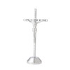Imerance Crucifix Wall Cross Small Metal Slender Catholic Crosses Silver