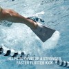 Speedo Unisex-Adult Swim Training Fins Rubber Short Blade