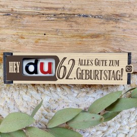 Generisch 62 Geburtstag - Schokoriegel Geschenkbox inkl. Duplo - 62 Geburtstag Deko, Geschenkideen zum 62 Geburtstag, 62 Geburtstag Frauen, 62 Geburtstag Männer, 62 Geburtstag Geschenk