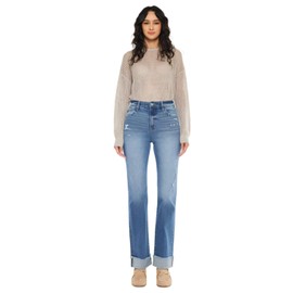 SALT TREE Kancan - Trini High Rise Straight Jeans - Essential, KC20065M