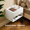 Floating Nightstand Bedroom Bedside Table - Wood Night Stand Set