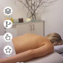 MEGYAD Head cushion covers set for massage: nose slit cloths massage table made of microfibre with all-round elastic band, cover for headrest, professional massage tables, head cushion, neck pillow