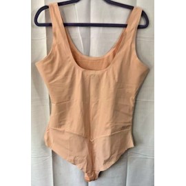 Pinsy Women's Sz XL Peach Scoop Tank Cheeky Shapesuit Shapewear Bodysuit $89