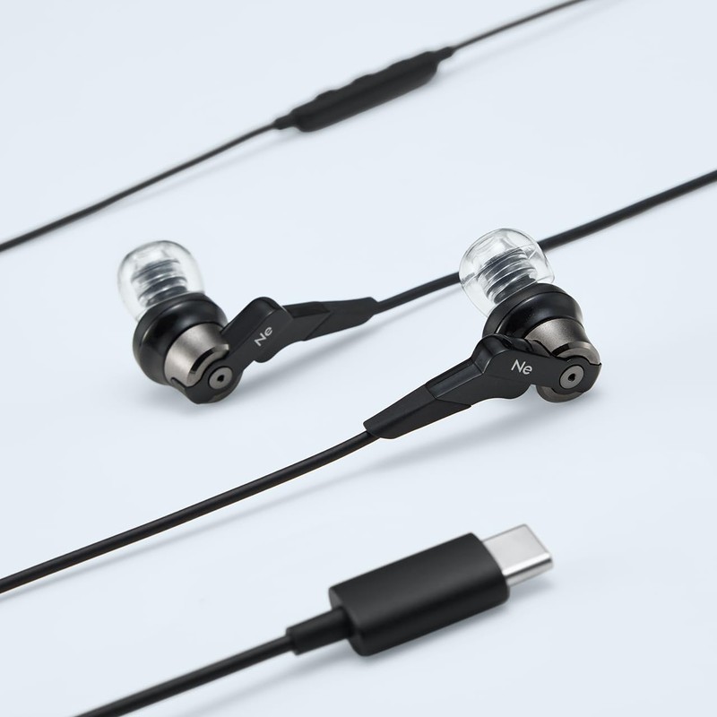 Radius HP-NHR21C High Resolution Compatible USB-C Earphones, Ne New Ear,