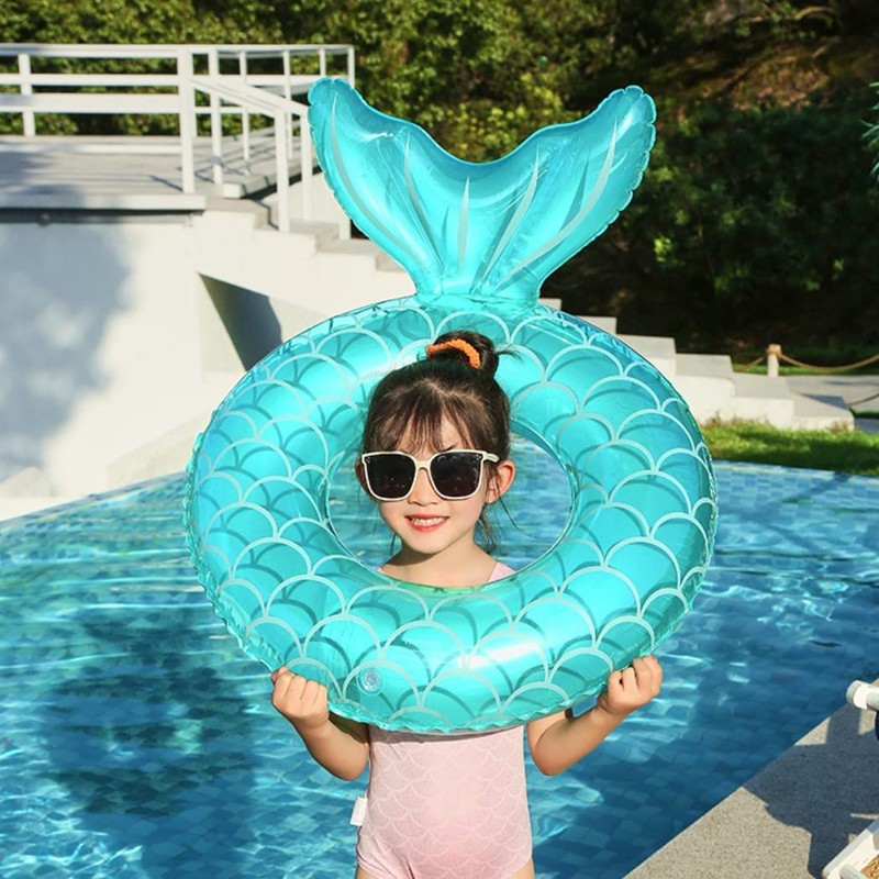 HappyHome Children's Float, Mermaid, Kids, Float, Cute, With Backrest, For