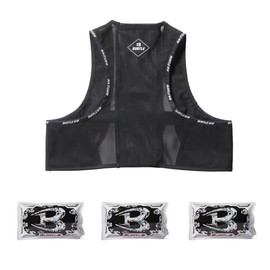 Bartle 2024 Aircraft Freezer Vest & Ice Pack (Ice Pack), Set of 3, AC350S Ice Vest, AIRCRAFT, Black