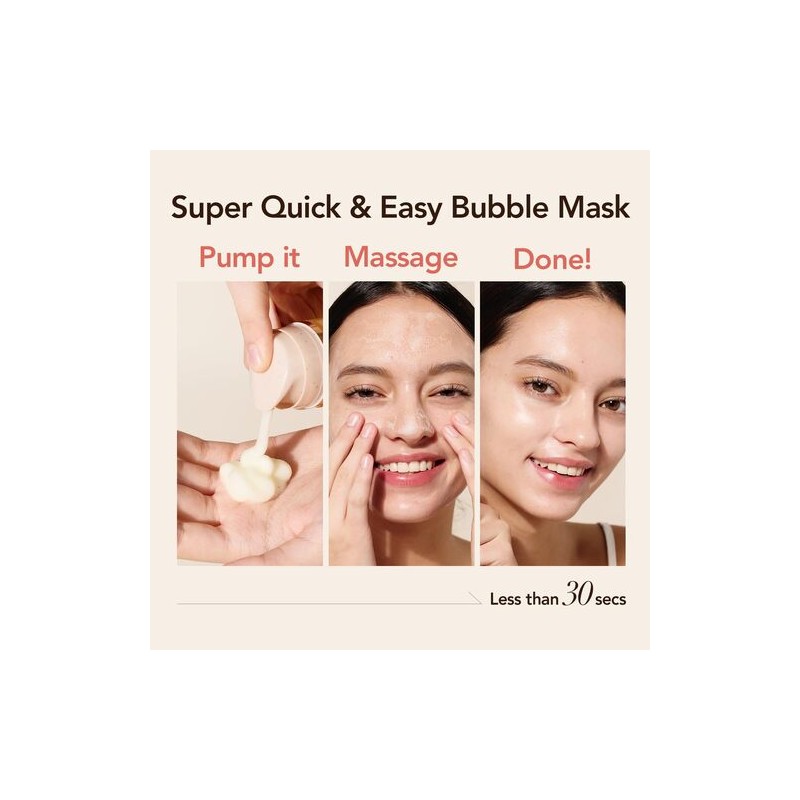 MENOKIN [MENOKIN]30 Seconds Quick Bubble Mask 95ml #CLEAR