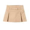 IZOD Girls' School Uniform Pull-on Scooter Skirt, Khaki Pleated, 2T