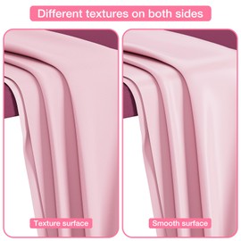 Noverlife 87x51in Massage Bed Cover, Reusable Wax Mat for Esthetician Bed Wax Bed Cover, PVC Reusable Pink Wax Pad Lash Bed Cover Massage Table Cover Protector Washable Tattoo Table Cover for Salon