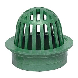 StormDrain 6" Outdoor Round Atrium Drain Grate Cover - Fits 6" Sewer and Drain Pipe and Fittings - Superior Strength and Durability, Green