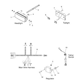 Polaris 2411544 Main Wire Harness Indy R Pro Assault 120 2011-2023