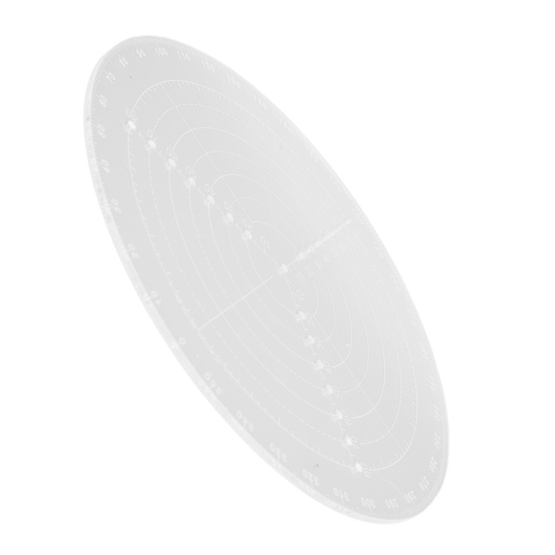 Round Center Finder with Clear Scales Acrylic DlY Woodworking Compass