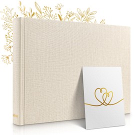 The Photo Album for Eternity – 50 White Pages with Space for 150 Photos. Photo Album Linen Photo Album Beige Photo Album for Gluing Photo Album Fabric Photo Album Photo Book for Gluing