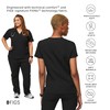 FIGS Casma Three-Pocket Scrub Top for Women – Black, XS