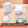 Mhrxusd Pack of 2 SR561116 Range Hood Switch 3 Pin