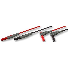 Test Leads, 4MM Straight to 90DEG, Voltage Rating 1kV, Kit Contents Test Lead Set, Test Leads/Probes Lead Sets, 1 Piece in Pack - 72-9315