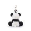 Apricot Lamb Velvet Panda Cute Keychain, Soft Stuffed Plush Toy