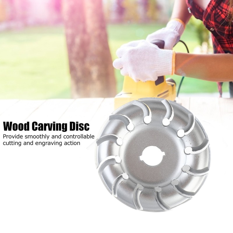 90mm 12 Tooth Polishing Disc Silver Wheel Manganese Steel Woodworking