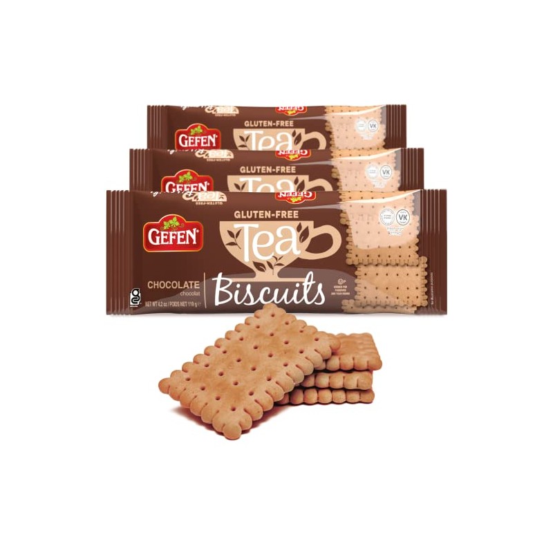 Gefen Gluten Free Chocolate Tea Biscuits 4.2oz (3 Pack) |