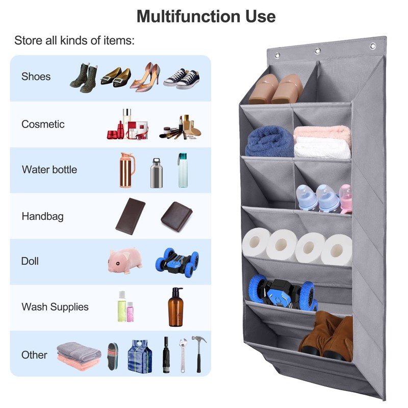 FENTEC 2 Pack Over the Door Shoe Organizer, Hanging Shoe