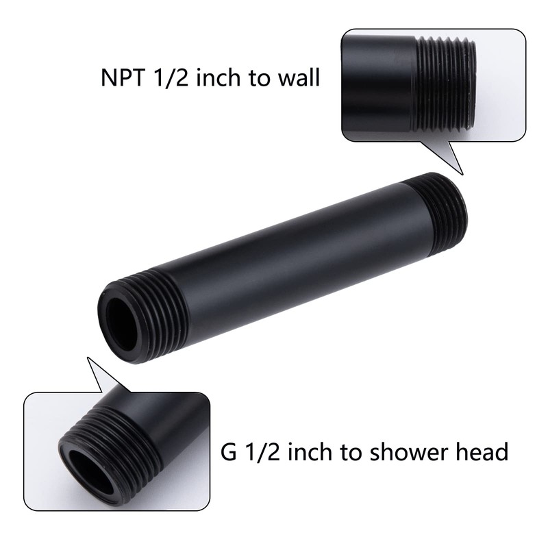 SWHYGER Shower Arm 4 Inches Ceiling Mount Replacement Rain Straight