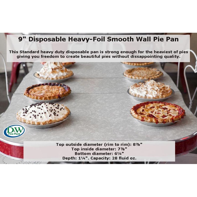 Handi-Foil Disposable Aluminum Foil Pie Pan - 9 Inches Heavy