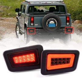 SP For 2005-2009 Hummer H2 Pickup LED Rear Bumper Fog Turn Signal Brake Tail Light