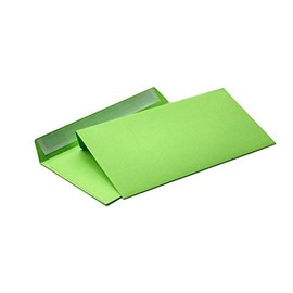 Envelopes DIN Long C6/5 114 x 229 mm Green 120 g/m² without Window Peel and Seal (Item: 208A) (100)