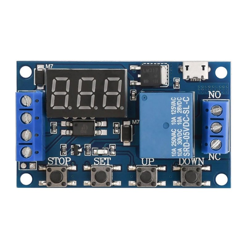 Automation Relay Set of 2 Timer Relay Module DC 6V-30V