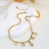 BONJOULRY Charm Necklace for Women Gold Cowboy Cowgirl Horseshoe Hand
