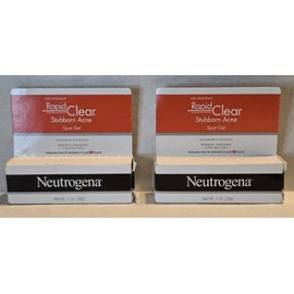 Neutrogena 2 Neutrogena Rapid Clear Stubborn Acne Spot Gel 1oz Fast Relief Exp.12/2025