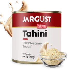 Bulk Tahini, 4.4lb, Tahini for Dubai Chocolate, Tahin Paste for Hummus, Tahina Sauce, Tahin Cream, Perfect in Dressing, Halvah, Hummus, Dubai Chocolate Pistachio, Vegan