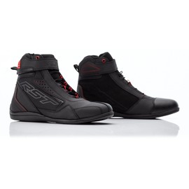 RST Frontier Scarpe da moto da donna, nero/rosso, 38