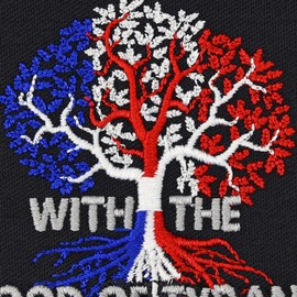 USA Patch | The Tree of Liberty Must Be Refreshed from Time to Time with the Blood of Tyrants | Tree of Life Sew-On / Iron-On Patch | 75 x 75 mm