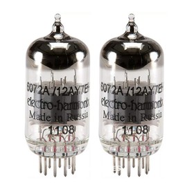 Brand New Gain Matched Pair (2) Electro-Harmonix 12AY7 / 6072A Vacuum Tubes