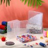 Jetec 6 Pieces Mini Plastic Clear Beads Storage Containers Box
