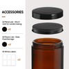12 Pack, 8 OZ Dark Amber Candle Jars for Making