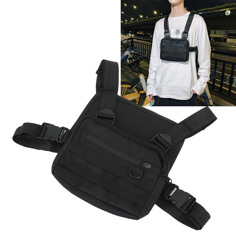 Chest Rig Waterproof Oxford Cloth Adjustable Shoulder Strap Pouch Vest