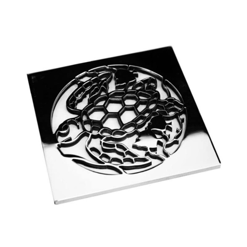 Square Shower Drain Cover Replacement for Ebbe E4400 (Polished Stainless),