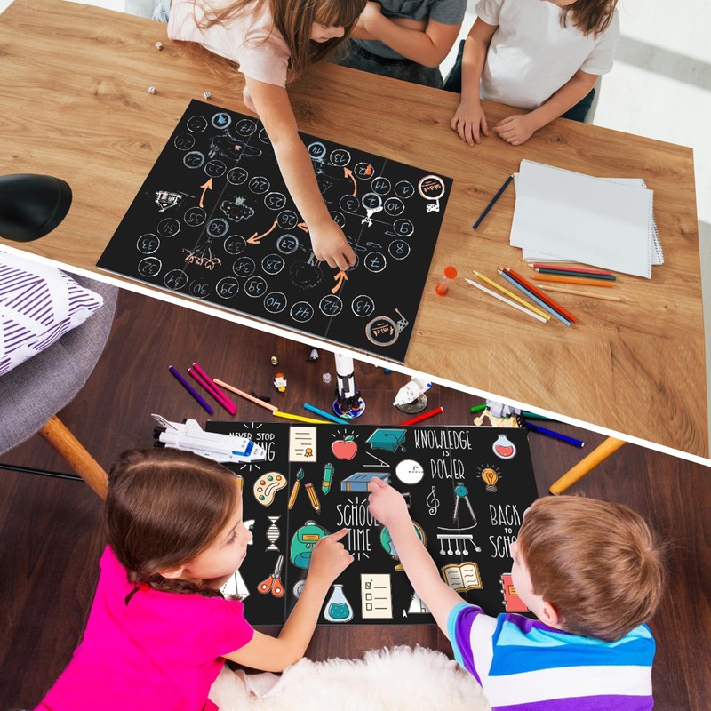 Small Trifold Poster Board 26" x 17",Black Science Fair Display