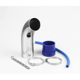 3 Inch Universal Aluminum Cold Air Intake System Filter Car Truck Turbo Piping Silver