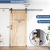 EaseLife 6.7FT Sliding Barn Door Hardware Track Kit & Handle,Big