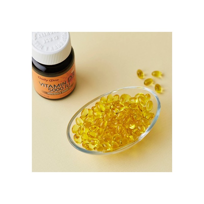 Daily One Vitamin D3 5000IU High Dose 154.5mg x 100