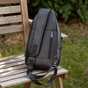 Polare Cowhide Leather Sling Chest Shoulder Bag Waterproof Anti Theft