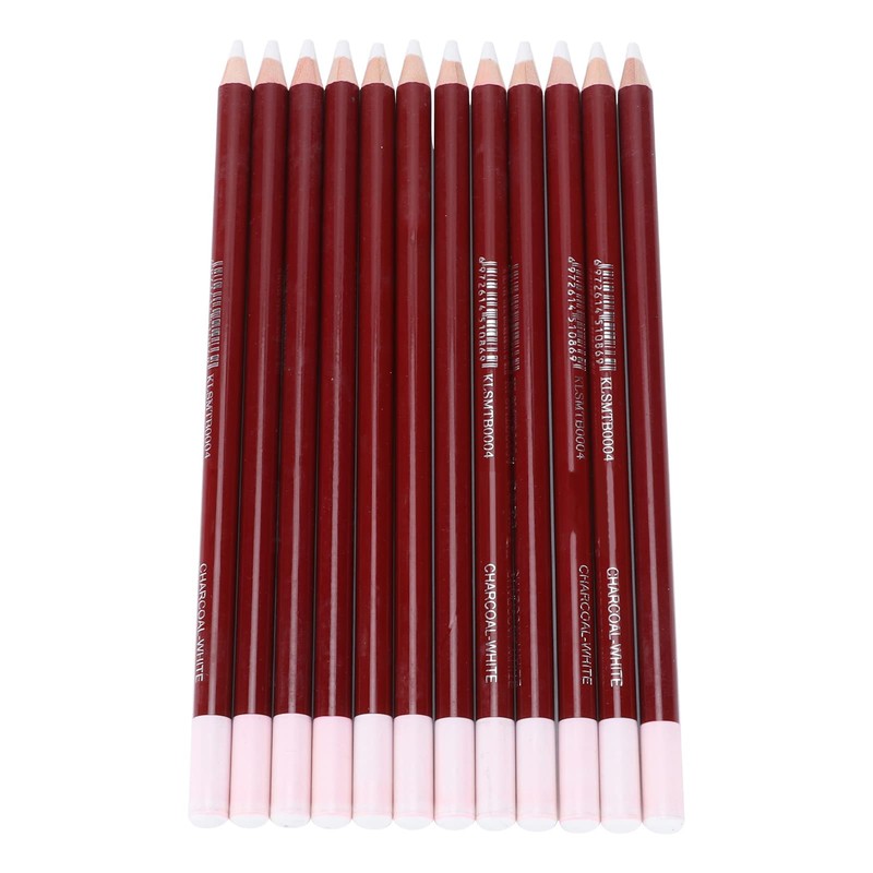 Lápiz de dibujo de arte blanco, bolígrafo de carbono blanco