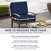 Arden Selections Outdoor Plush Modern Tufted Rocking Chair Cushion, Set